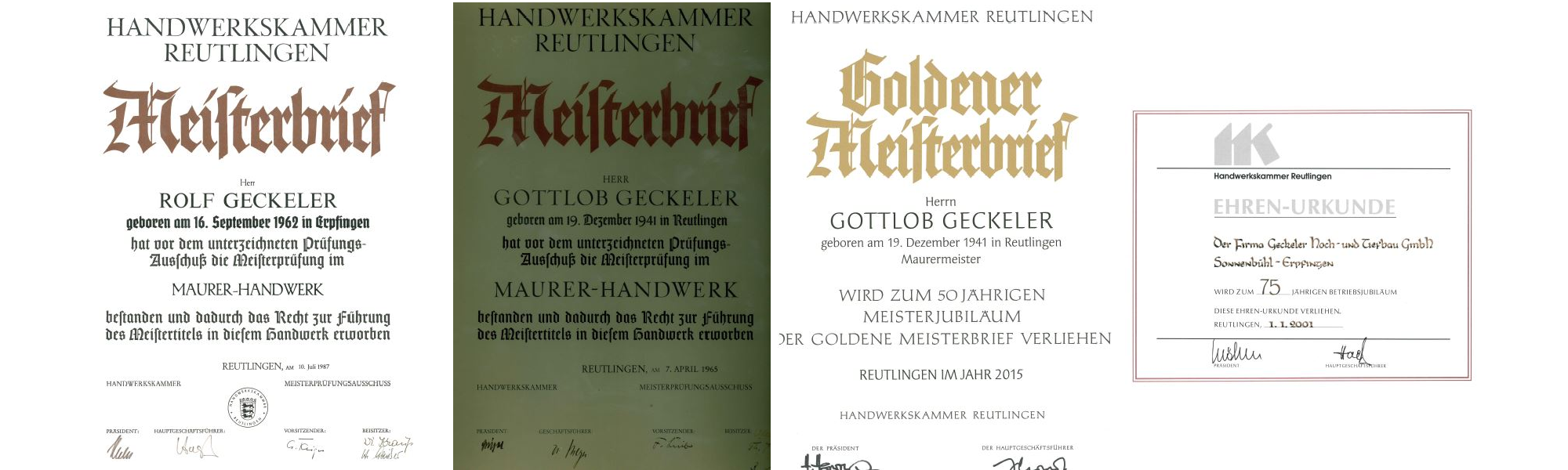 Unternehmen - Geckeler Hoch- und Tiefbau GmbH